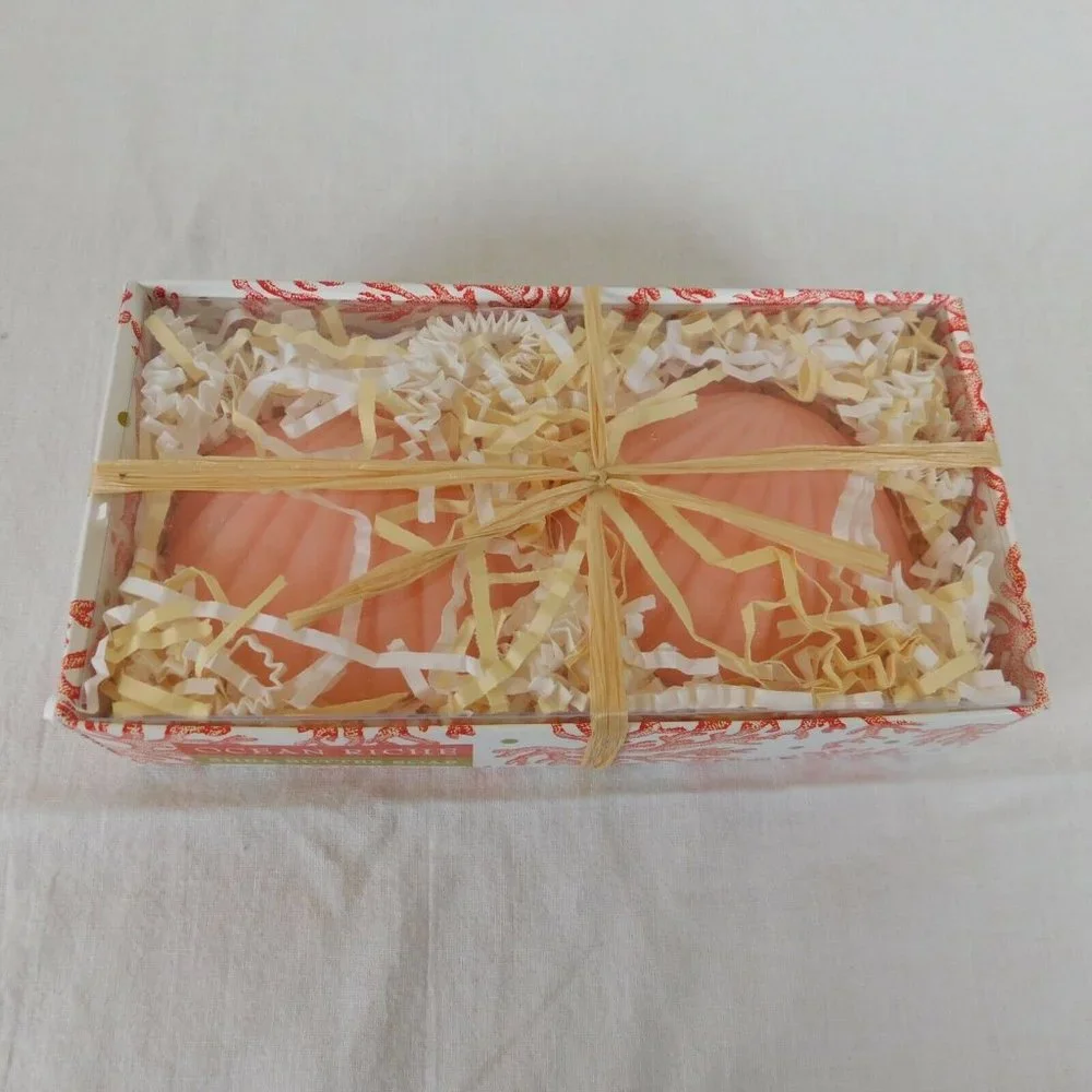 Ocean Riche Shea Butter Soap Greenwich Bay Trading Seashell Shaped Vegetable